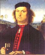 PERUGINO, Pietro Portrait of Francesco delle Opere te